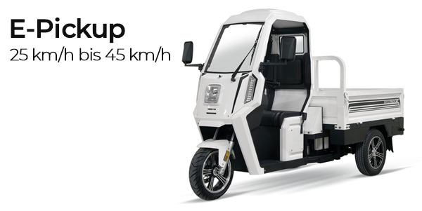 E-Pickup ab 45 km/h Elektro-Pickup E-Fahrzeuge